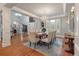 Elegant dining room featuring hardwood floors, chandelier, and coffered ceilings at 3601 Colonel Vanderhorst Cir, Mount Pleasant, SC 29466