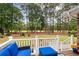 Enjoy outdoor living on this deck, overlooking the verdant golf course beyond the fenced yard, perfect for relaxing or entertaining at 3601 Colonel Vanderhorst Cir, Mount Pleasant, SC 29466