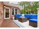 Inviting outdoor patio with brick accents, offering a comfortable seating area and access to the home's interior at 3601 Colonel Vanderhorst Cir, Mount Pleasant, SC 29466