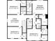 Second story floor plan showcasing 4 beds, 3 baths, laundry room, and flex space at 4111 Rising Tide Dr, Summerville, SC 29485