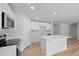 Modern kitchen featuring white cabinets, an island and stainless steel appliances at 4147 Rising Tide Dr, Summerville, SC 29485