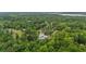 Gorgeous aerial view of private estate featuring pool and wooded area providing a serene backdrop at 4205 Cobble Trot Way, Johns Island, SC 29455