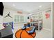 ' room with custom-built bunk beds, basketball decor, and fun play area for children at 4205 Cobble Trot Way, Johns Island, SC 29455