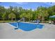 Inground backyard pool with a slide and a basketball hoop at 4205 Cobble Trot Way, Johns Island, SC 29455