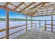 Covered dock gazebo offering serene waterfront views on a sunny day at 5625 Crystal Harbor Ln, Hollywood, SC 29449