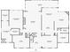 Floor plan featuring a primary bedroom, kitchen, living room, and breakfast nook at 5625 Crystal Harbor Ln, Hollywood, SC 29449