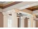 Detailed architectural features highlighting decorative columns and crown molding, showcasing exquisite craftsmanship at N Blvd, Mount Pleasant, SC 29464