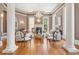 Sophisticated living room with a chandelier, fireplace, and stylish seating for entertaining guests at N Blvd, Mount Pleasant, SC 29464
