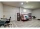 Finished basement with gray vinyl flooring, day bed and desk at 104 Antilles Cir, Charleston, SC 29492