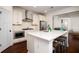 Kitchen with white cabinets, stainless steel appliances and hardwood floors at 104 Antilles Cir, Charleston, SC 29492
