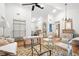 Open living room with a soaring ceiling and comfortable seating at 109 New Spring Ct, Summerville, SC 29485