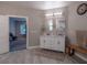 Bright bathroom featuring double sinks, tile floors, and a separate toilet room at 111 Coltsgate Ct, Summerville, SC 29485