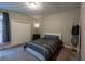 Bedroom featuring neutral carpet, modern decor and closet with paneled doors at 111 Coltsgate Ct, Summerville, SC 29485