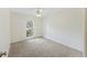 Bedroom with neutral carpet, a window, and a ceiling fan at 111 Macfarren Ln, Summerville, SC 29485