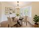 Charming dining area with a round table, bay window, and decorative wall art for a cozy dining experience at 111 Macfarren Ln, Summerville, SC 29485