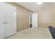 Cozy bedroom with carpeted floors, a ceiling fan, and a double door closet offering storage space at 1110 Flyway Rd, Summerville, SC 29483