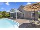 Back of home with pool and screened in porch at 1110 Flyway Rd, Summerville, SC 29483