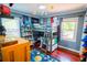 Nicely appointed bedroom with natural light and built-in bookcase at 1158 Shoreside Way, Mount Pleasant, SC 29464