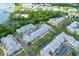 Gorgeous aerial view of coastal community with multi-Gathering buildings, marina, and lush landscaping at 130 River Landing Dr # 3202, Charleston, SC 29492