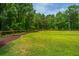 Expansive grassy backyard enclosed by a wooden fence, perfect for outdoor activities at 1375 Tannanger Trl, Awendaw, SC 29429