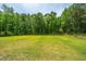 Expansive, well-manicured lawn with a wooded perimeter offers privacy and space for outdoor activities at 1375 Tannanger Trl, Awendaw, SC 29429