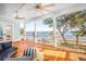 Relaxing covered porch with comfortable seating and amazing views of the waterway at 1410 Smythe St, Charleston, SC 29492