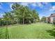 Well-maintained backyard featuring a black iron fence surrounding the property at 246 Calm Water Way, Summerville, SC 29486