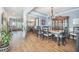 Traditional dining room with hardwood floors, chandelier, and china cabinet at 246 Calm Water Way, Summerville, SC 29486