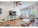 Bright living room with natural light and hardwood floors at 246 Calm Water Way, Summerville, SC 29486