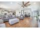 Open-concept floor plan connects the living room and dining area at 246 Calm Water Way, Summerville, SC 29486
