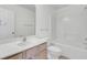 Well-lit bathroom with vanity, toilet, and shower-tub combination at 302 Elm Hall Cir, Summerville, SC 29483