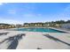 Expansive community swimming pool surrounded by seating and lush landscaping in a desirable neighborhood at 320 Blue Shadows Ct, Summerville, SC 29486