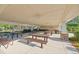 Community pavilion with picnic tables and ceiling fans, ideal for outdoor gatherings at 320 Blue Shadows Ct, Summerville, SC 29486
