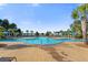 Luxury community pool with shallow entry and splash features for residents to enjoy at 320 Blue Shadows Ct, Summerville, SC 29486