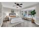 Cozy bedroom with a bay window, comfortable bed, and ample natural light at 718 Parish Rd, Charleston, SC 29407