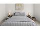Comfortable bedroom showcases neutral tones and a framed map art piece for added sophistication at 716 Triangle Ln, Summerville, SC 29486