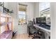 Home office with lots of natural light, desk, and view of the neighborhood at 716 Triangle Ln, Summerville, SC 29486