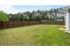 Large backyard featuring a privacy fence and spacious yard perfect for outdoor activities at 8402 Loggers Run, North Charleston, SC 29420