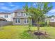 Spacious backyard featuring a screened porch and well-maintained lawn at 9998 Winged Elm St, Ladson, SC 29456