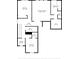 Detailed floor plan showcasing the layout of the second floor, including bedrooms, bathrooms and hall at 9998 Winged Elm St, Ladson, SC 29456