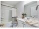 Beautiful bathroom with vanity, framed mirror, and decorative accents at 120 Loon Dr, Summerville, SC 29483