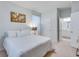 Bedroom with a comfy bed, carpet, and ensuite bath at 120 Loon Dr, Summerville, SC 29483