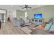 Cozy living room with a flatscreen TV, comfortable seating, and modern decor at 1273 Locals St, Summerville, SC 29485