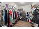 Walk-in closet with ample shelving, clothing racks, and safe at 130 Stagecoach Ave, Summerville, SC 29486