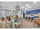 Stylish kitchen open to the living area, featuring a large island with seating and modern appliances at 1348 Seaside Plantation Dr, Charleston, SC 29412