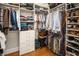 Well-organized walk-in closet with built-in shelving and ample storage for clothes, shoes, and accessories at 1543 Wando Landing St, Charleston, SC 29492