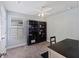 Bedroom with a desk and dark bookshelves at 164 Wappoo Trace Ln, Summerville, SC 29486