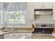 Close-up of kitchen featuring granite countertops, stainless steel appliances, and a window view at 174 Revetment Ln, Mount Pleasant, SC 29464