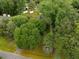 Aerial view showcasing a lush, green backyard with mature trees and home at 2177 Gulf Dr, Mount Pleasant, SC 29464
