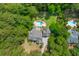 Lush backyard with a private pool alongside a spacious home, surrounded by dense trees and manicured lawns at 2221 Black Oak Ct, Mount Pleasant, SC 29466
